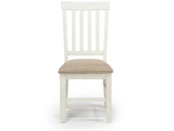 Mor Furniture Stone Round Dining Table & 4 Chairs In , Upholstered Slat