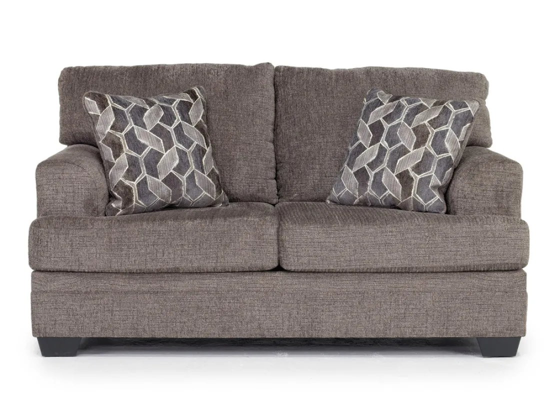 Mor Furniture Stonemeade Sofa & Loveseat In Nutmeg