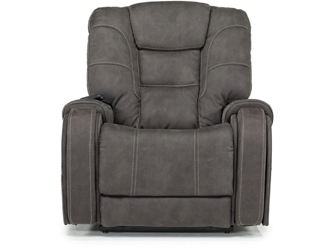 Mor Furniture Str 3 Power Lift Chair W/ Wireless Charger In Gunmetal