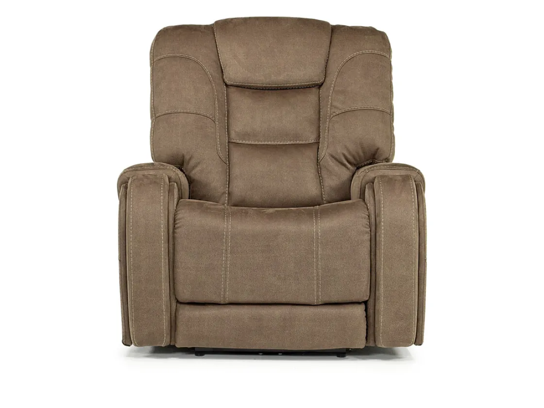 Mor Furniture Str 3 Power Recliner W/ Wireless Charger In Gunmetal