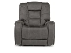 Mor Furniture Str 3 Power Recliner W/ Wireless Charger In Gunmetal