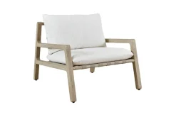 Mor Furniture Strapped Outdoor Lounge Chair In Honey