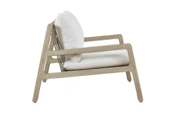 Mor Furniture Strapped Outdoor Lounge Chair In Honey