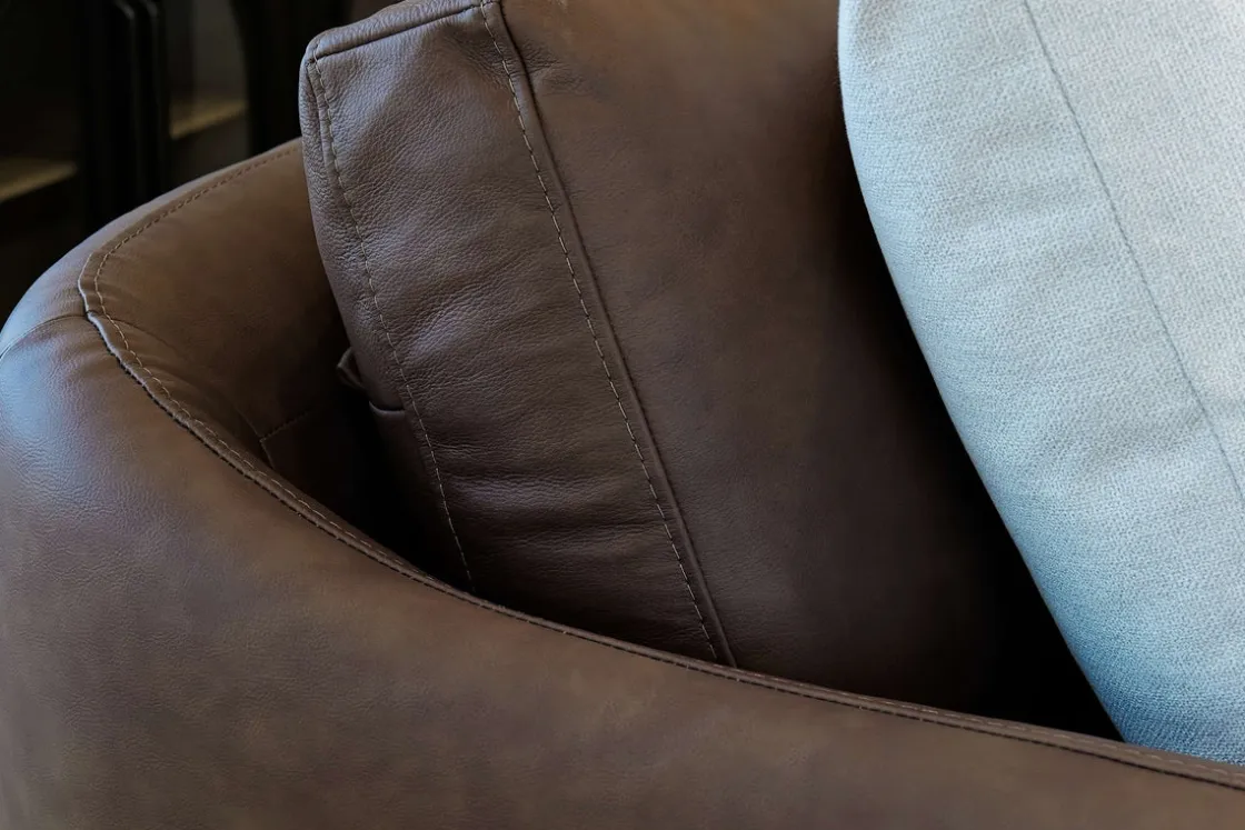 Mor Furniture Stratus 6 Piece Sectional In Aline Saddle Leather