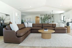 Mor Furniture Stratus 6 Piece Sectional In Aline Saddle Leather