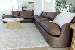 Mor Furniture Stratus 6 Piece Sectional In Aline Saddle Leather