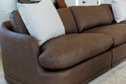 Mor Furniture Stratus 6 Piece Sectional In Aline Saddle Leather