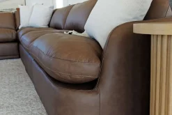 Mor Furniture Stratus 6 Piece Sectional In Aline Saddle Leather