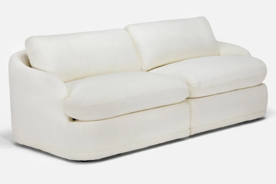 Mor Furniture Stratus Crypton Performance Loveseat In Jennie Snow