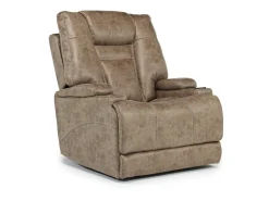 Mor Furniture Stt 3 Power Recliner W/ Wireless Charger In Mushroom