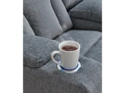 Mor Furniture Studio Cave 2 Power Console Loveseat In Steel