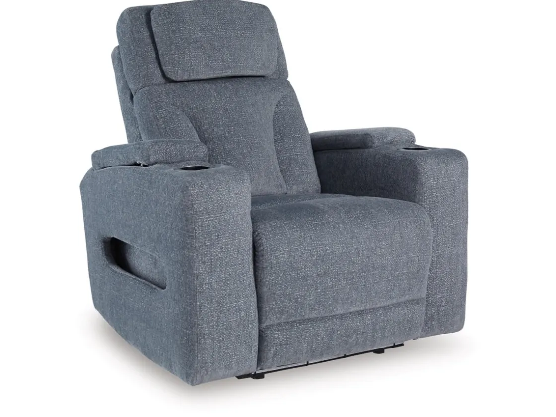 Mor Furniture Studio Cave 2 Power Recliner In Steel