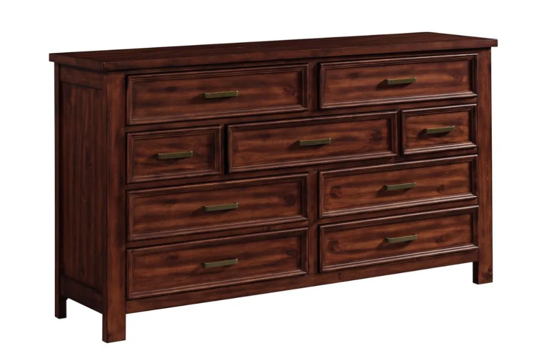 Mor Furniture Sullivan Dresser In Rich Cherry
