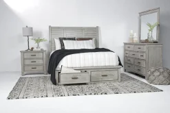 Mor Furniture Sullivan Mirror In Drift Gray