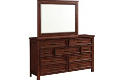 Mor Furniture Sullivan Panel Bed W/ Storage, Dresser, Mirror & Nightstand In Drift Gray, Queen