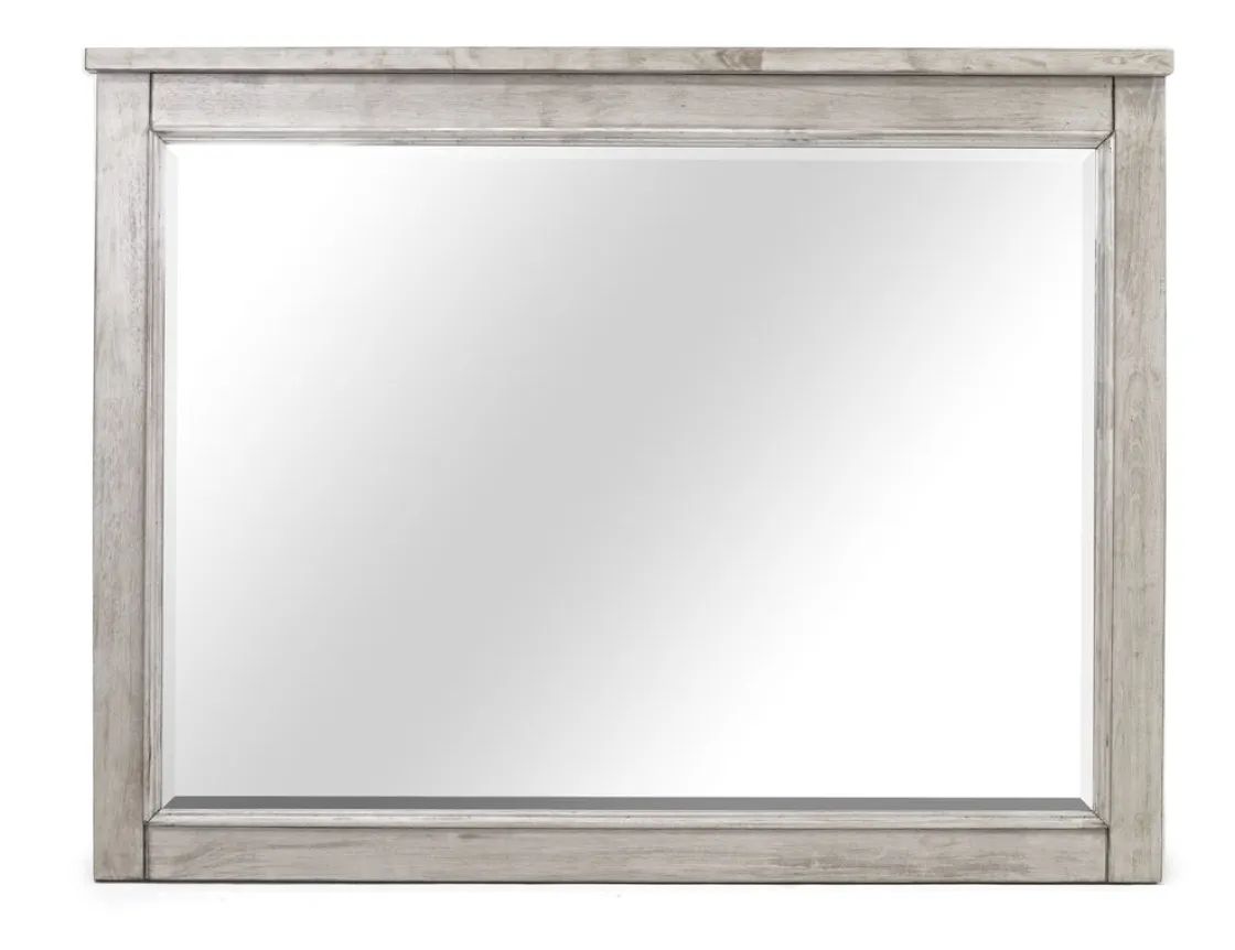 Mor Furniture Sullivan Panel Bed W/ Storage, Dresser, Mirror & Nightstand In Drift Gray, Queen