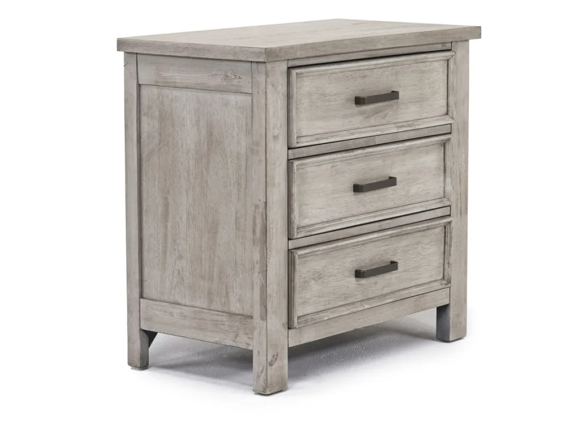 Mor Furniture Sullivan Panel Bed W/ Storage, Dresser, Mirror & Nightstand In Drift Gray, Queen