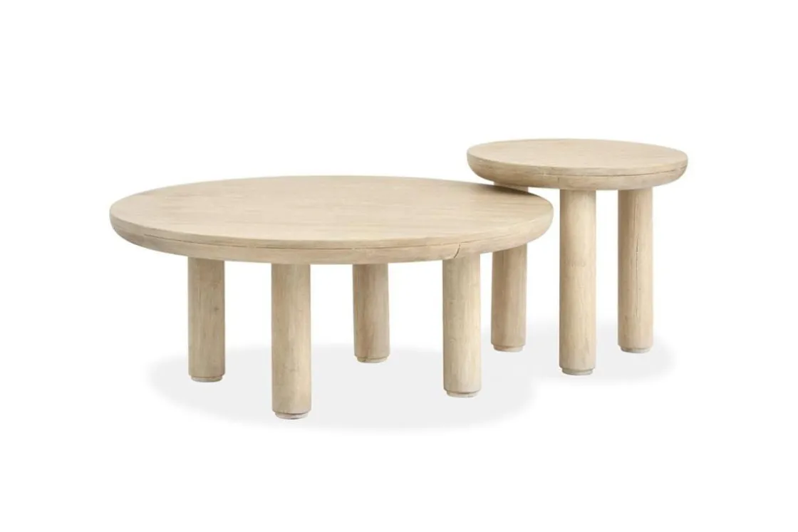 Mor Furniture Sunset Cove Nesting Coffee Tables In Sanibel Brown