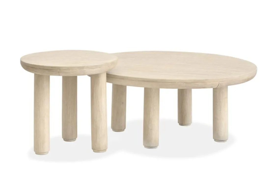 Mor Furniture Sunset Cove Nesting Coffee Tables In Sanibel Brown