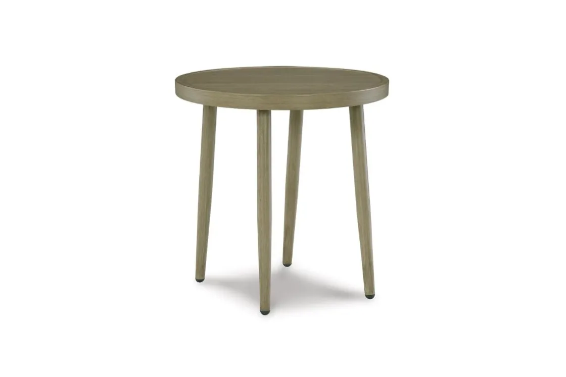 Mor Furniture Swiss Valley Outdoor End Table In Beige
