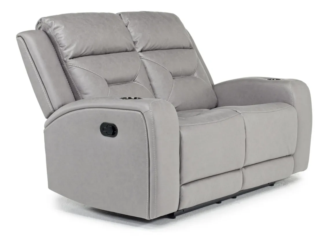 Mor Furniture Tahoe Reclining Loveseat In Light Gray