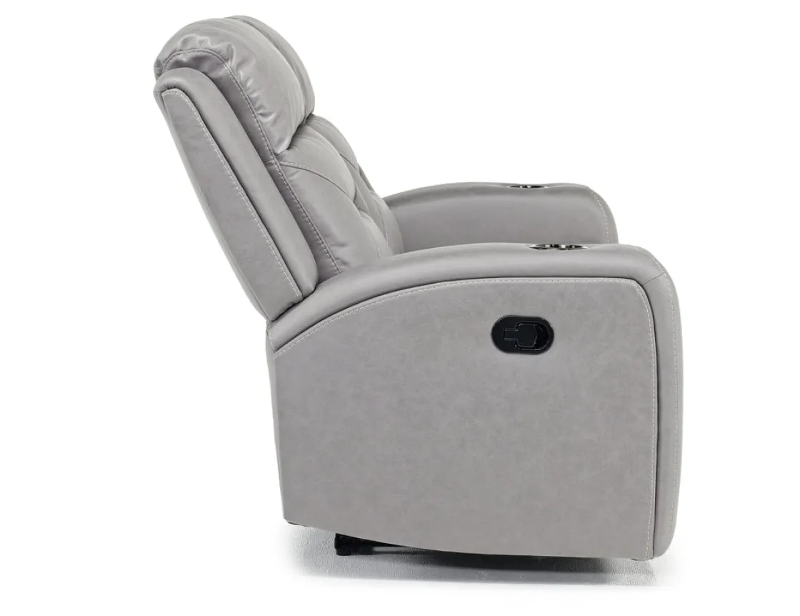 Mor Furniture Tahoe Reclining Loveseat In Light Gray