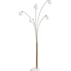 Mor Furniture Taliya Arc Floor Lamp In Champagne/White