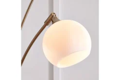 Mor Furniture Taliya Arc Floor Lamp In Champagne/White