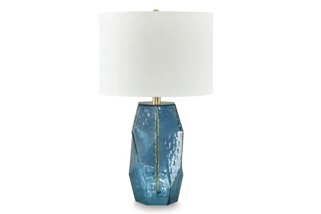 Mor Furniture Tallow Table Lamp In Blue