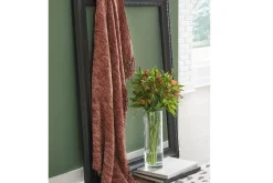 Mor Furniture Tamish Throw Blanket In Rust
