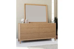 Mor Furniture Tanner Mirror In Flaxen