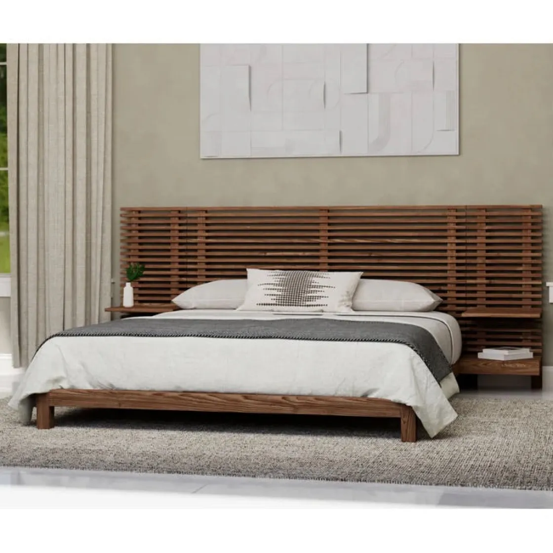 Mor Furniture Tanner Wall Bed In Flaxen, Full