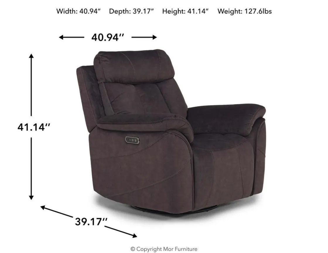 Mor Furniture Tate Power Gliding Recliner In