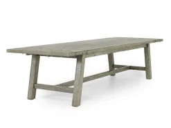 Mor Furniture Telluride Dining Table & 6 X-Back Chairs In Driftwood