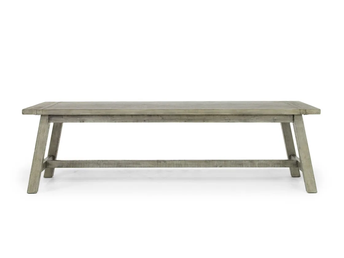 Mor Furniture Telluride Dining Table & 6 X-Back Chairs In Driftwood