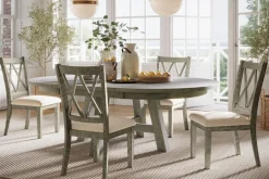 Mor Furniture Telluride Round Dining Table In Driftwood