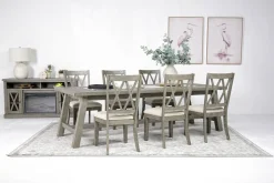 Mor Furniture Telluride Upholstered Side Chair In Driftwood