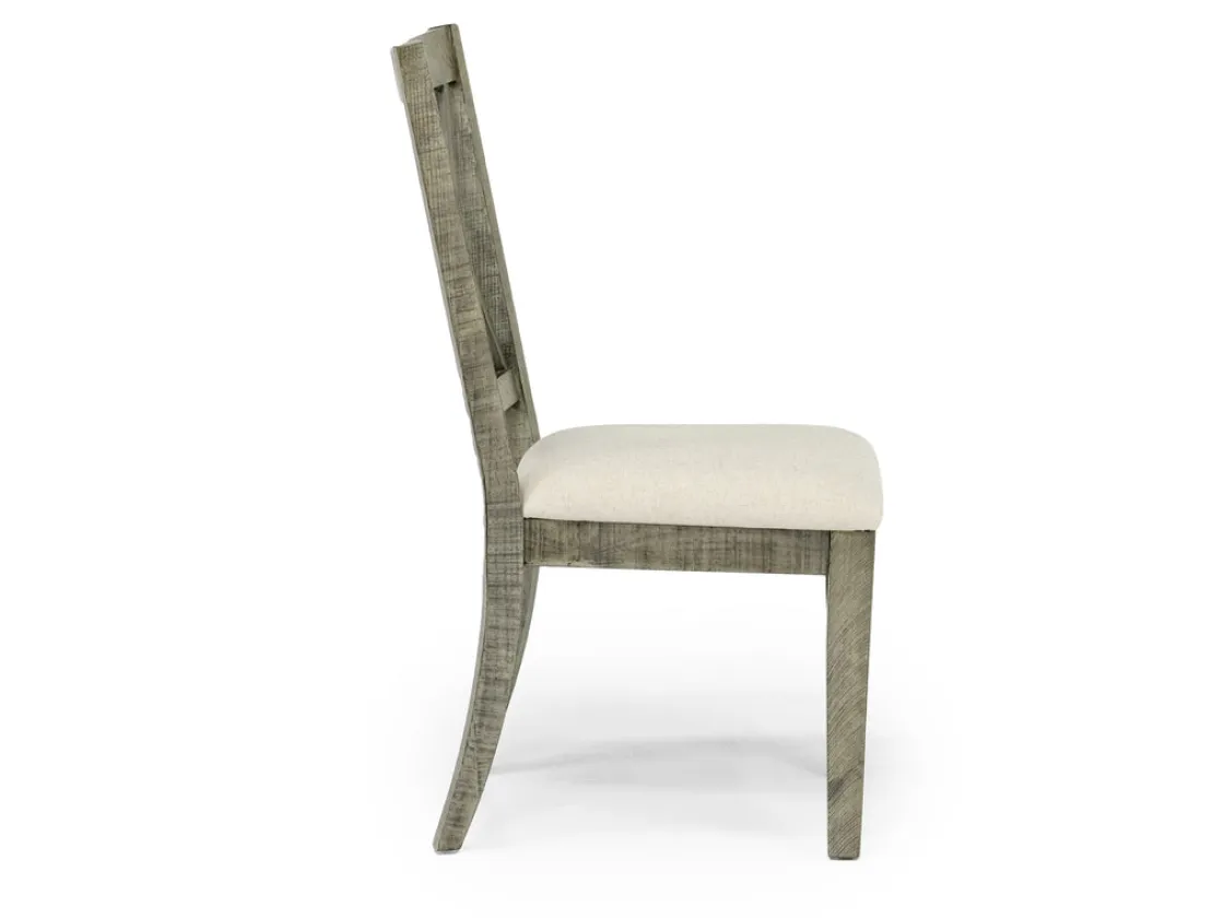 Mor Furniture Telluride Upholstered Side Chair In Driftwood