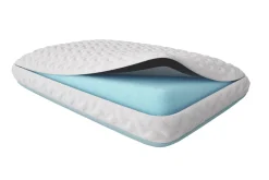 Mor Furniture Tempur-Pedic Breeze Pro-Hi Cooling Pillow In White, Eastern King