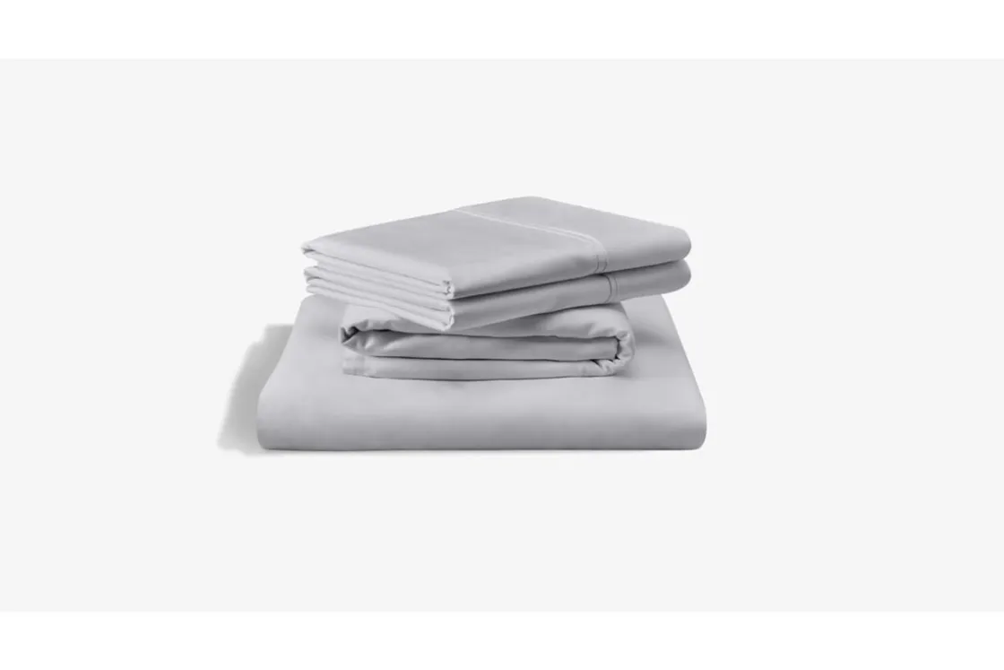Mor Furniture Tempur-Pedic Luxe Egyptian Sheets In Silver Mist, Twin