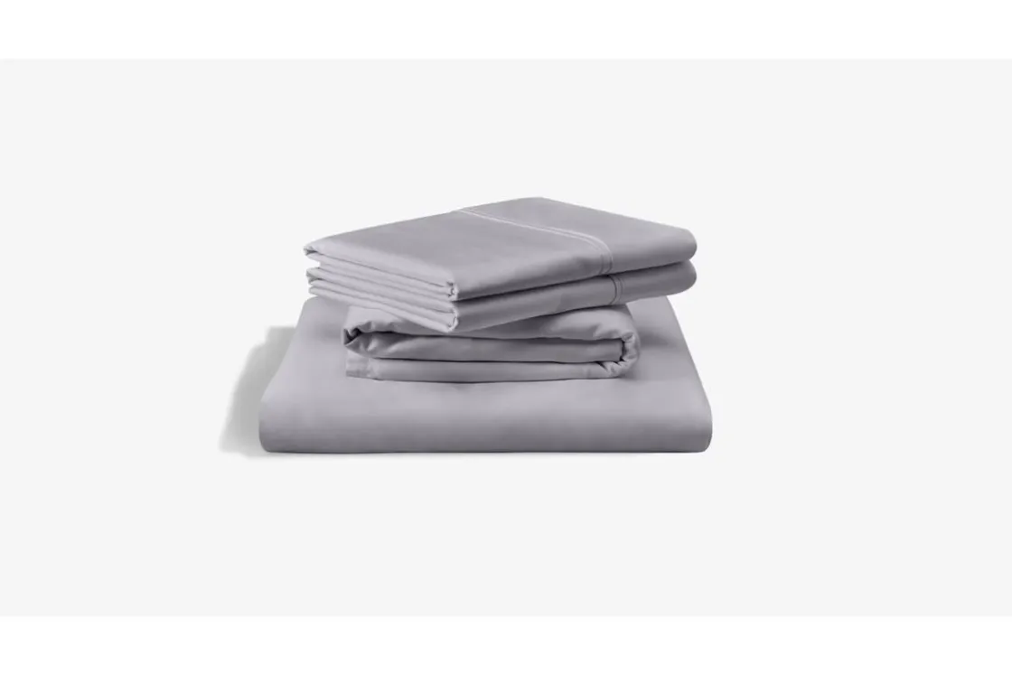 Mor Furniture Tempur-Pedic Luxe Egyptian Sheets In Silver Mist, Twin