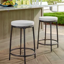 Mor Furniture Thayer Outdoor Counter Height Stool In Bronze