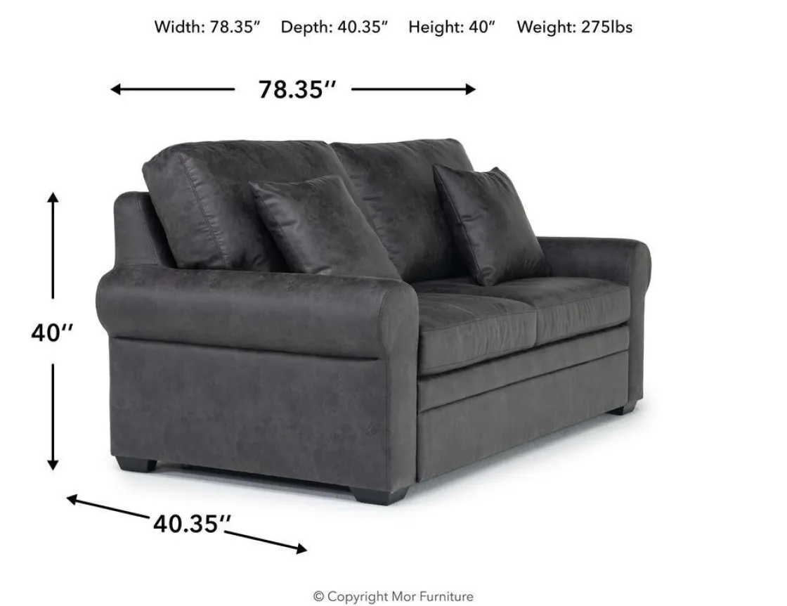 Mor Furniture Tilda Full Sleeper Loveseat W/ Gel Mattress In Meluco