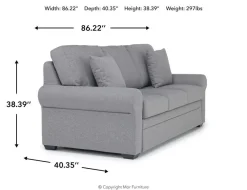 Mor Furniture Tilda Queen Sleeper Sofa W/ Gel Mattress In Meluco