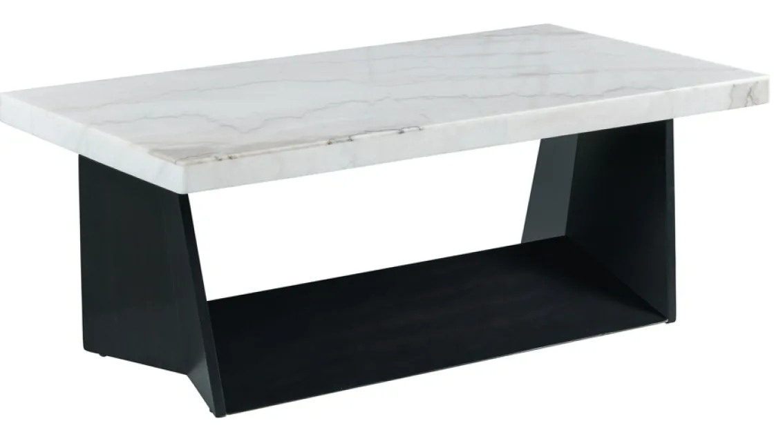 Mor Furniture Tobias Coffee Table In Dark Marble