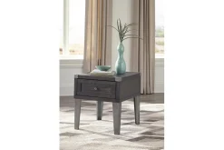 Mor Furniture Todoe End Table In Gray