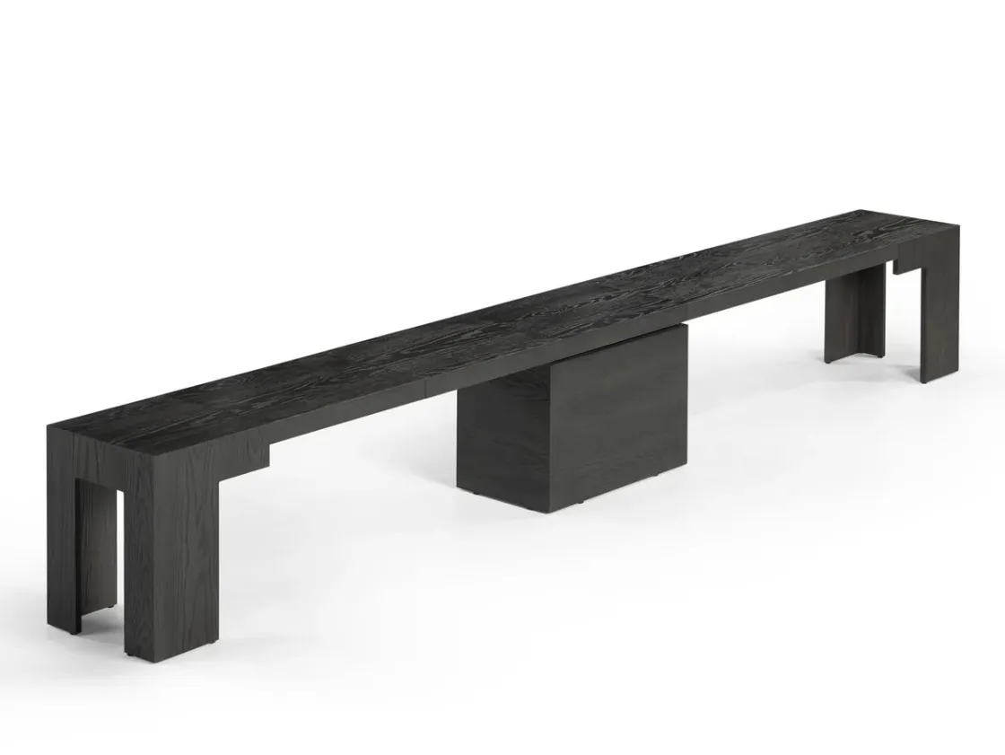 Mor Furniture Transformer Extendable Dining Table, 4 Chairs & Bench In Scandinavian Oak