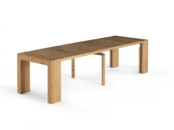 Mor Furniture Transformer Extendable Dining Table, 4 Chairs & Bench In Scandinavian Oak