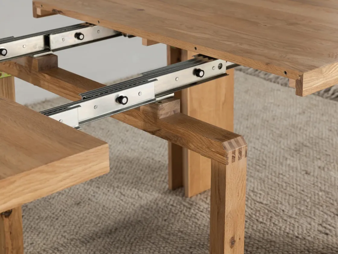 Mor Furniture Transformer Extendable Dining Table, 4 Chairs & Bench In Scandinavian Oak