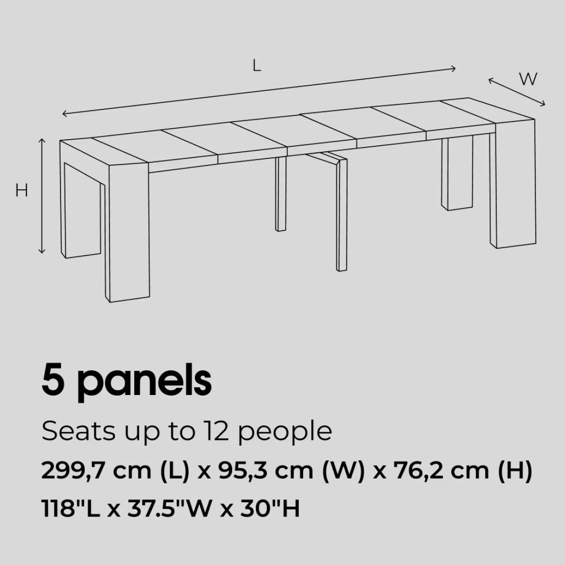 Mor Furniture Transformer Extendable Dining Table & 4 Chairs In Scandinavian Oak